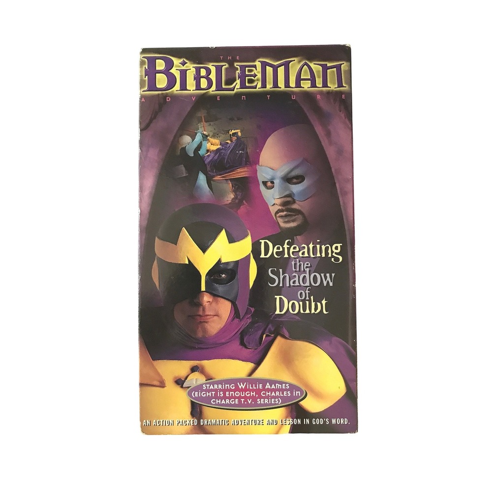 Bibleman Defeating the Shadow of Doubt VHS 1998 Willie Aames Christian Superhero